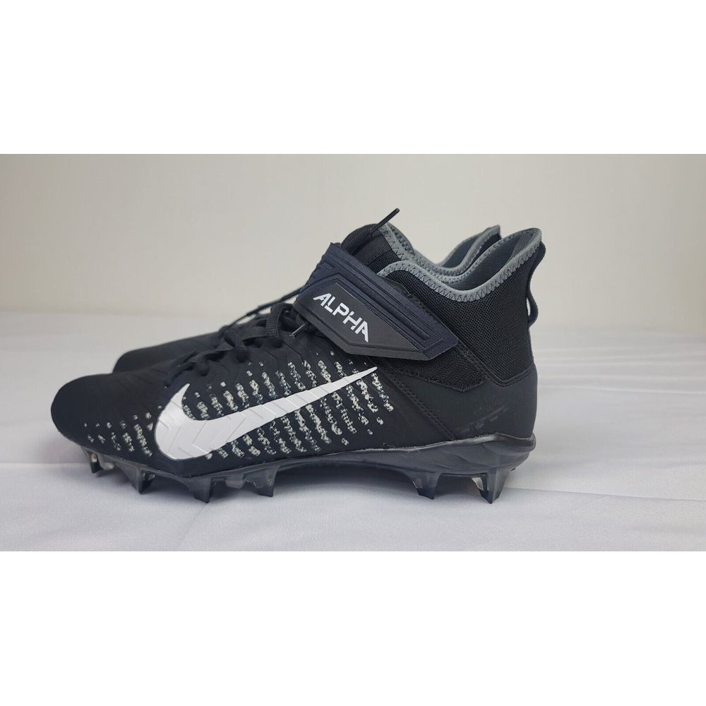 Nike Alpha Menace Pro 2 Mid Football Cleats Mens 11.5.‎ Black AQ3209-002 NEW